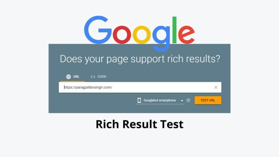 Google rich results test