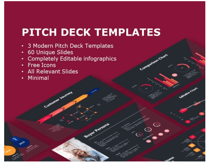 Modern Pitch Deck Design Templates