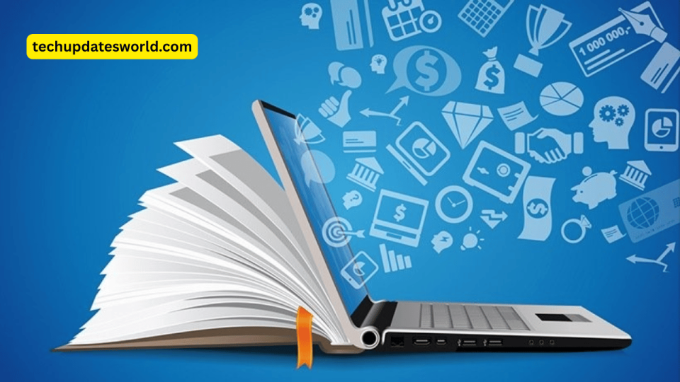 Modern teacher using AI tools in a smart classroom environment