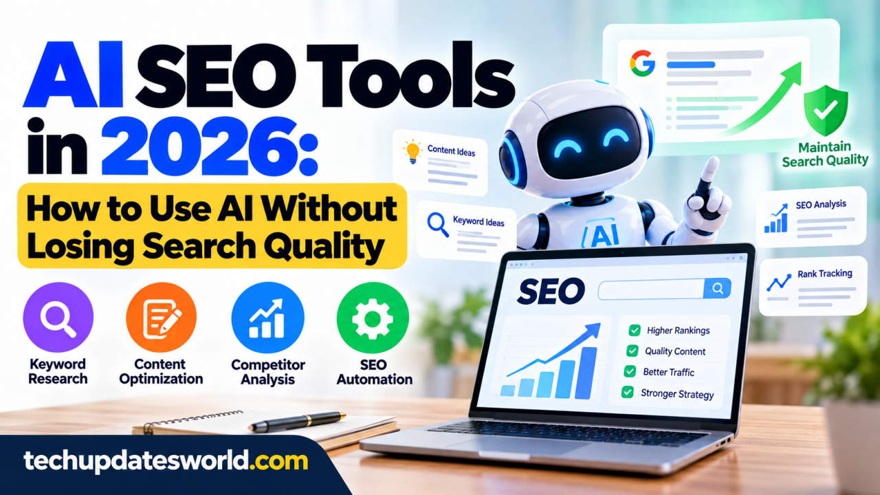 AI SEO tools in 2026 for keyword research, content optimization, competitor analysis and SEO automation